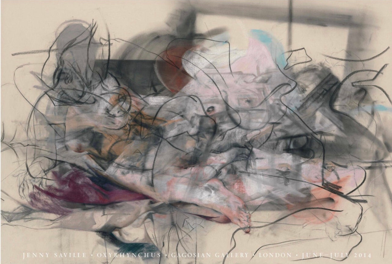 アートポスター ジェニー・サヴィル エキシビジョンポスター Jenny Saville Original Gallery Exhibition Poster Stunning