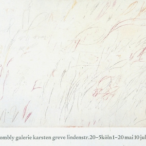 Cy Twombly, Original Exhibition Museum Poster. 1970s.