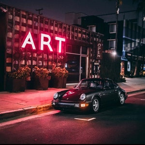 Porsche 911 Carrera 2 (964) - Original Vintage Advertisement Poster | Classic Car Wall Art