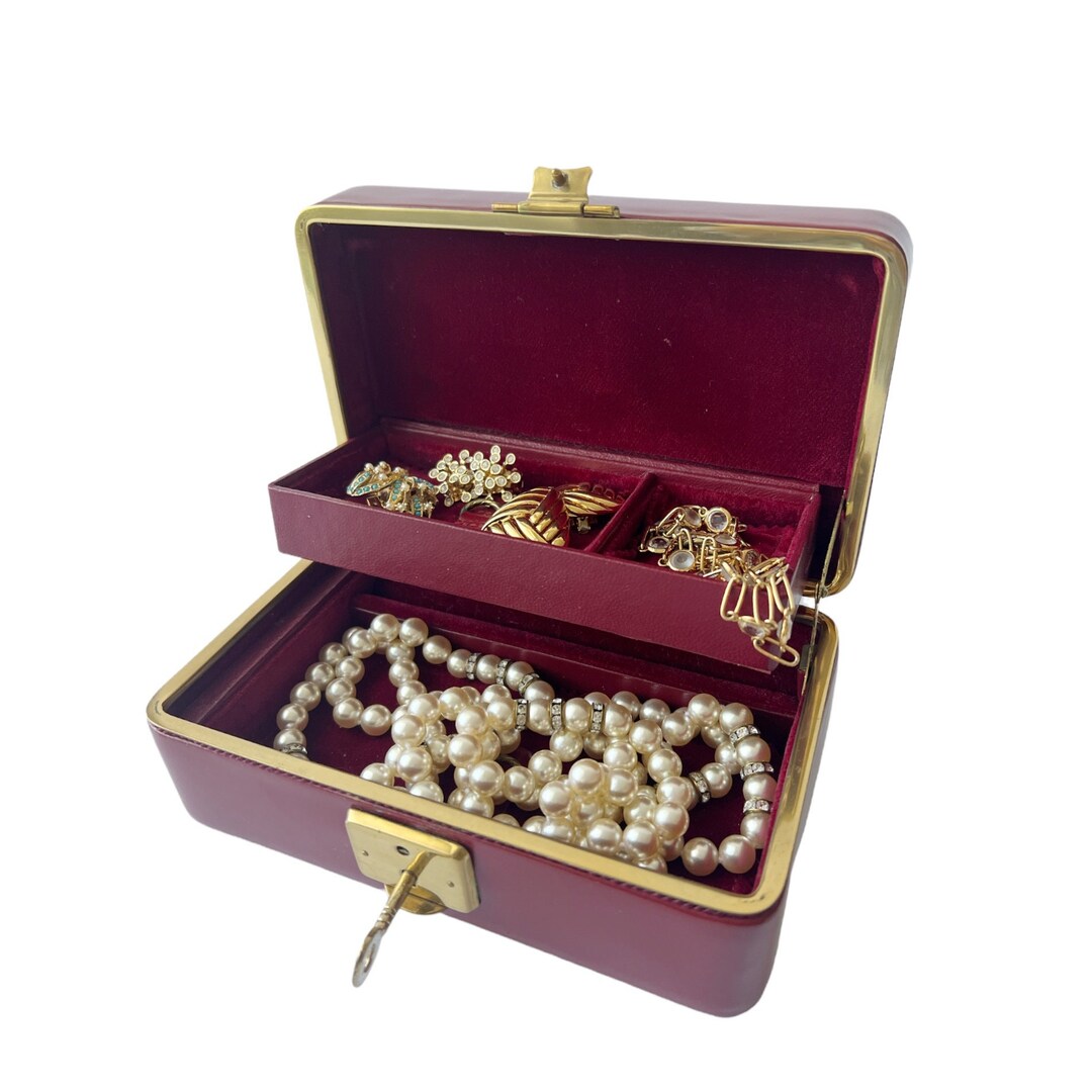 Vintage Travel Jewellery Box. Jewellery Case. Etsy