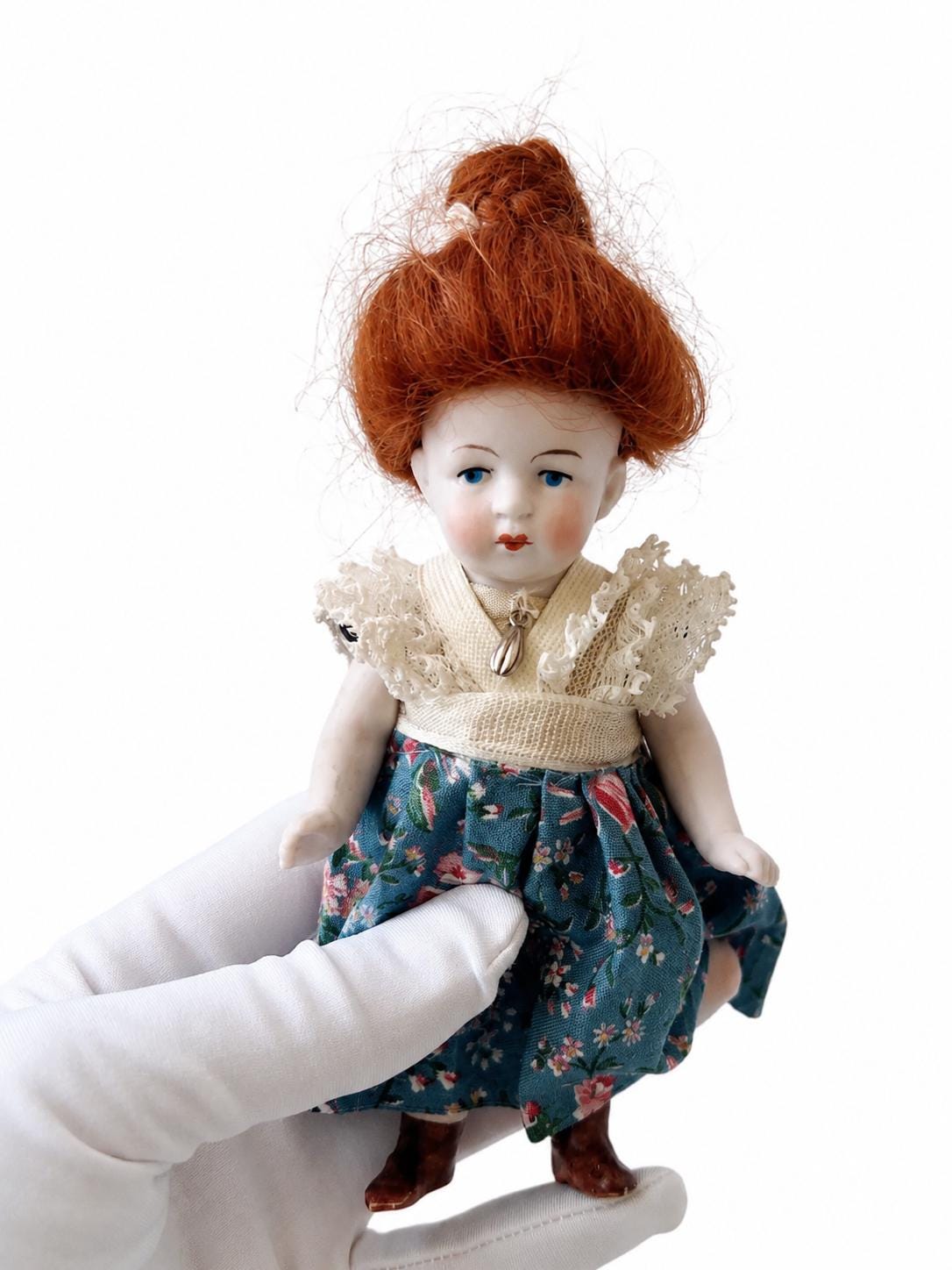 アンティーク　ビスク・ドール Vintage All-bisque Artist Character Doll – Jointed Porcelain Doll