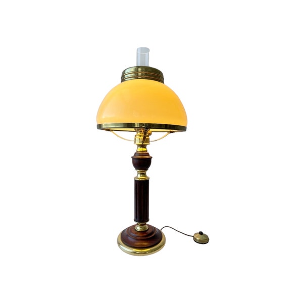 Vintage Kosmos Brenner Oil Style Table Lamp. Vintage Lighting.