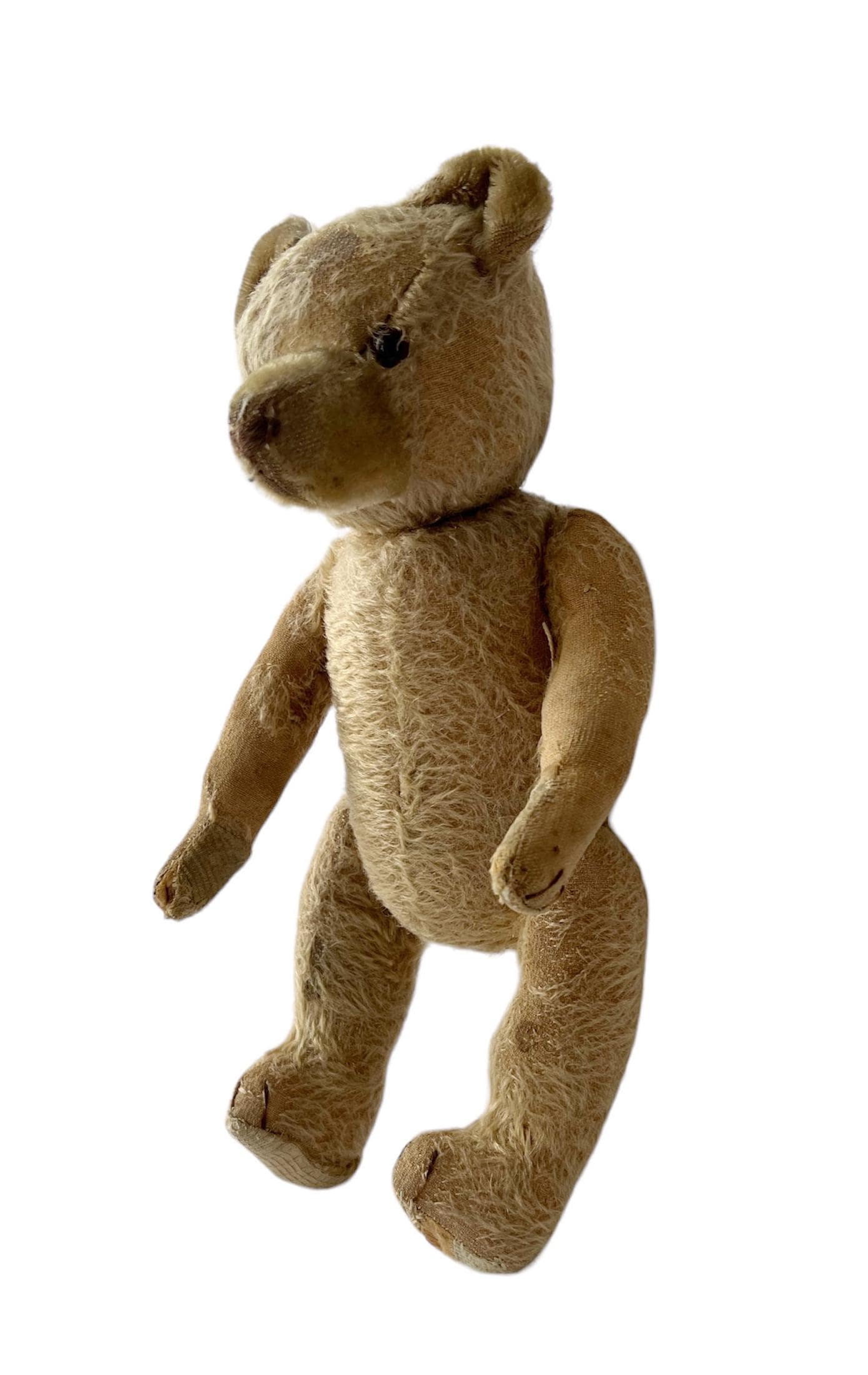 Antique Straw-stuffed Mohair Teddy Bear – 1920s–1930s German Bear