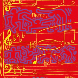 Original Andy Warhol & Keith Haring Screenprint Poster – Montreux Jazz Festival 1986