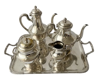 Théière antique en métal argenté : EPNS A1 Sheffield Edwardian Teaware - France