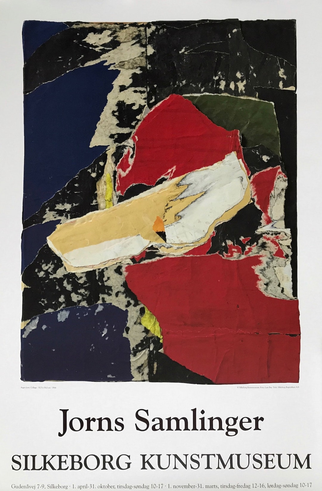 Asger Jorn, Original Museum Exhibition Poster. Collage. - Etsy