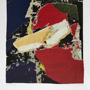 Asger Jorn, cartel original de la exposición del museo. Collage.