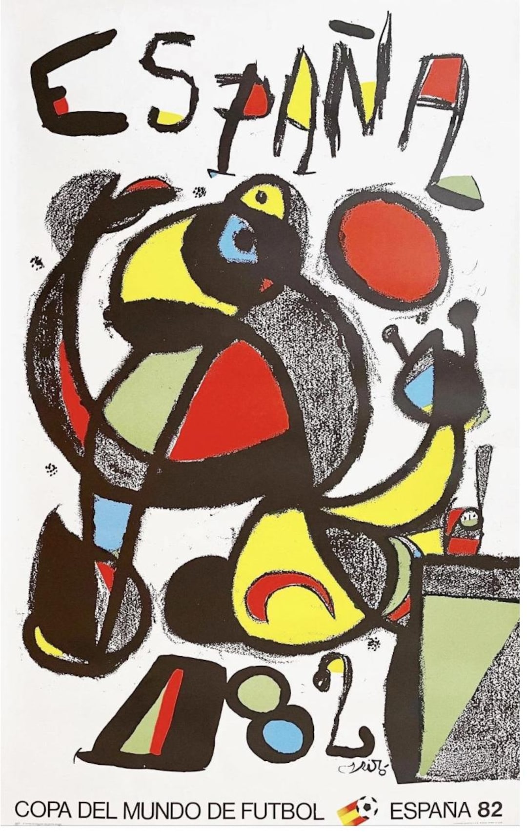 【希少】ジョアンミロ　1982年サッカーワールドカップポスター　Espana Original Joan Miró Poster – 