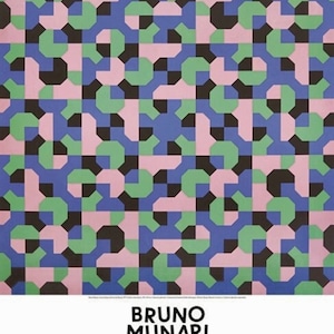 Bruno Munari, Cartel Original de la Exposición del Museo.