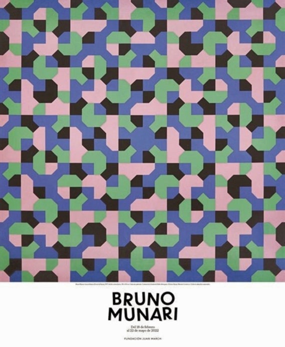 Bruno Munari, Original Exhibition Museum Poster. - Etsy
