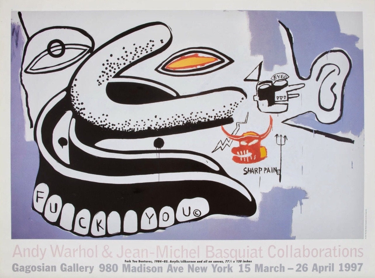 Fuck You Dentures, Andy Warhol & Jean-michel Basquiat