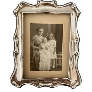 Vintage Solid 925 Silver Photo Frame by Carrs of Sheffield – Art Nouveau Style, Hallmarked