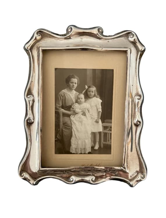 英国製 純銀 スターリングシルバー フォトフレーム イギリス　シェフィールド製 英国製 シェフィールド 銀製フォトフレーム アンティーク