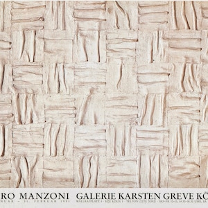 Piero Manzoni, Original Museum Exhibition Poster. 1990s.