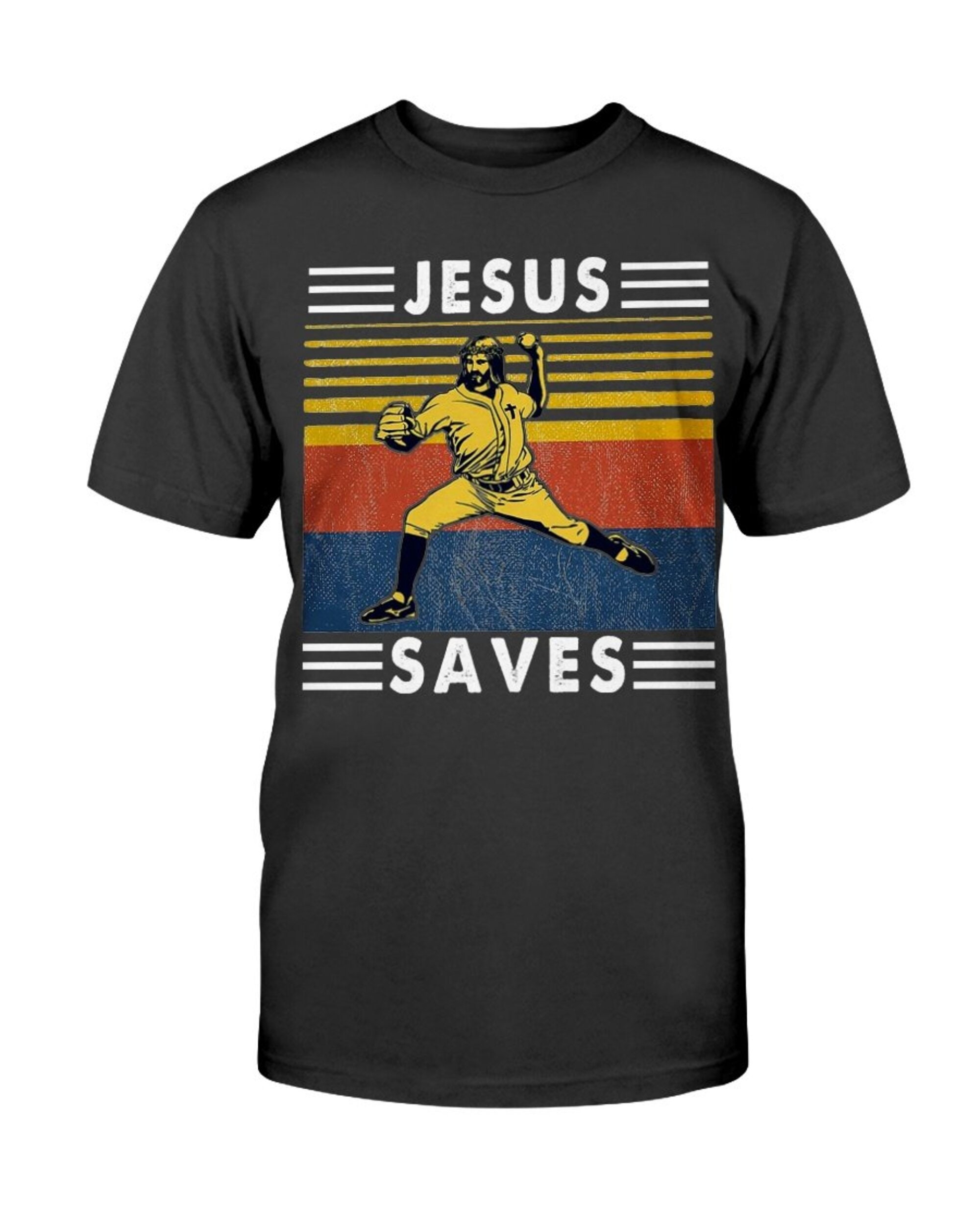 Jesus Saves Funny Vintage Baseball Gift Shirt Vintage retro Etsy