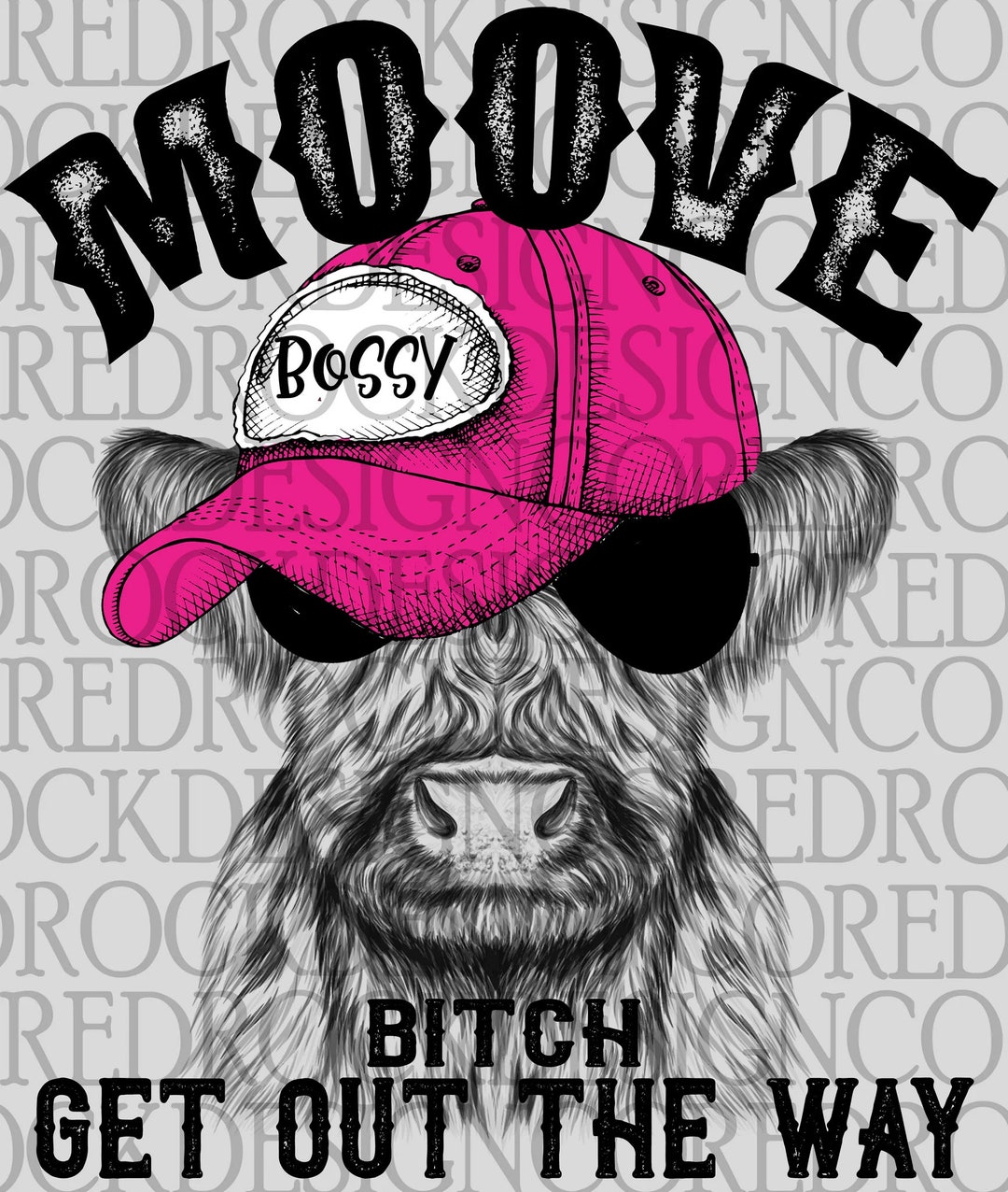 Move Bitch Get Out The Way Clean Moove Bitch Get Out the Way Svg Move Bitch Svg Cow With Hat - Etsy