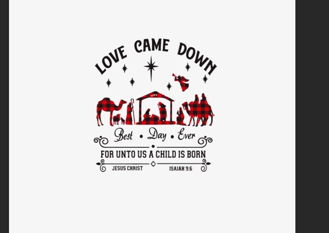 Christmas SVG Love Came Down Svg Cutting File Png Svg Svg - Etsy
