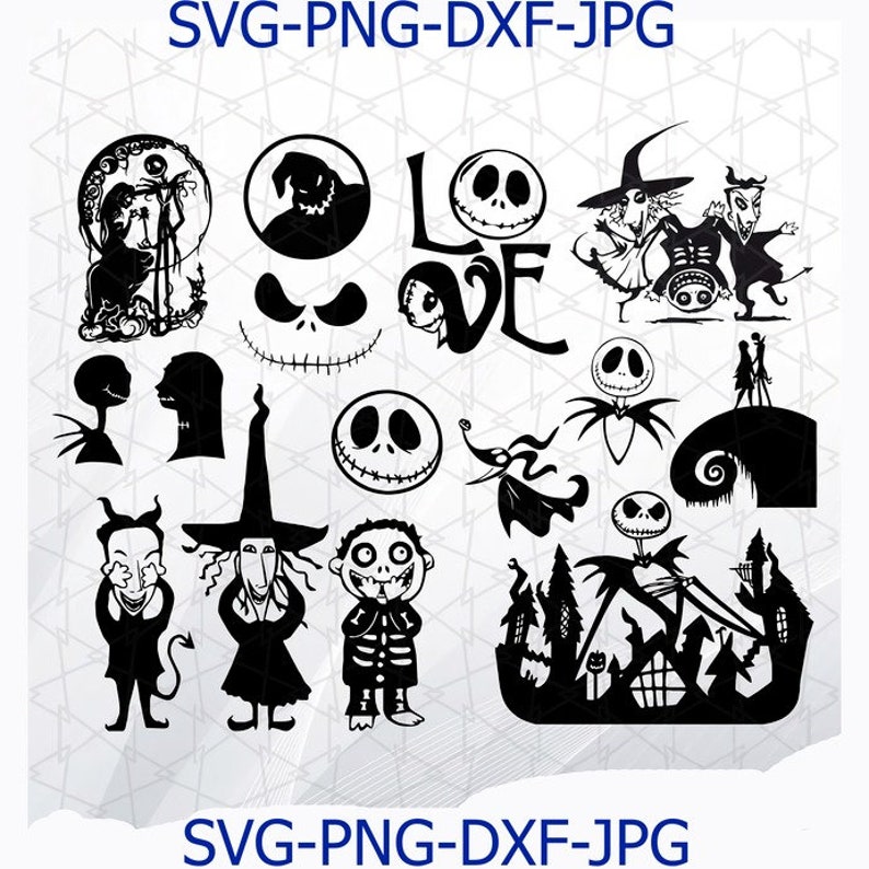Nightmare Before Christmas Svg Files Jack Skellington Svg  Etsy