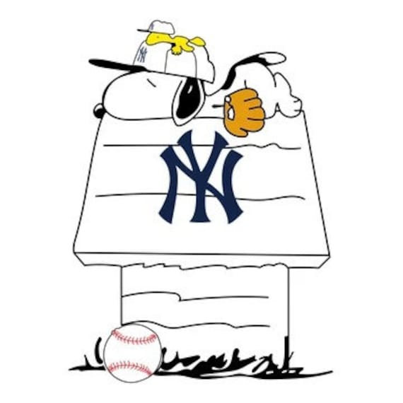 Snoopybaseballnewyorkyankeespulloversvgnewyorkyankees Etsy