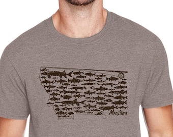 Fish of Montana — Graphic T-shirt by Ryan Ebert