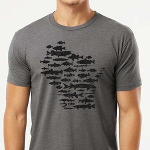 Fish of Wisconsin — Graphic T-shirt by Ryan Ebert