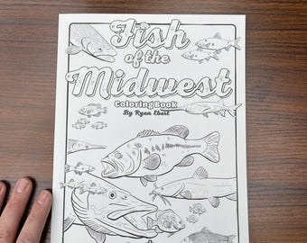 Fish of the Midwest Coloring Book by Ryan Ebert