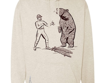 Bear Fighter — Mid-weight Tailgate Hoodie by Ryan Ebert