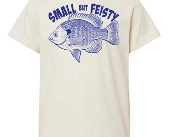 Small But Feisty — Toddler Bluegill fishing Graphic T-shirt by Ryan Ebert
