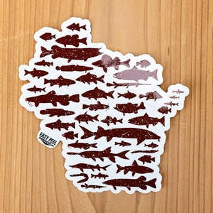 Fish of Wisconsin sticker design by Ryan Ebert