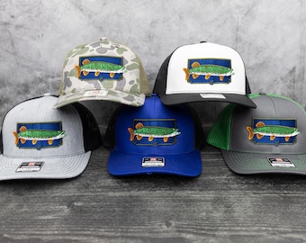 Musky — Embroidered Richardson 112 Snapback Trucker Hats by Ryan Ebert