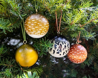 Warm Water Fish Pattern Wood Ornaments — by Ryan Ebert