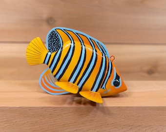 Empress Angelfish Fish Decoy — Collectible Handmade by Ryan Ebert