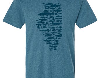 Fish of Illinois — Graphic T-shirt by Ryan Ebert
