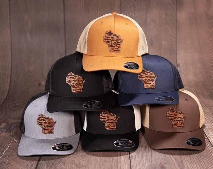 Fish of Wisconsin — FlexFit Snapback Hats