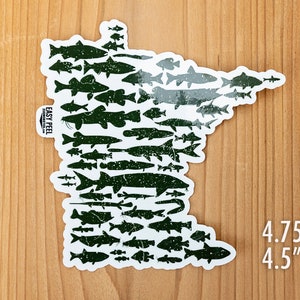 Fish of Minnesota sticker design by Ryan Ebert