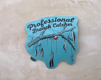 Professional Branch Catcher weatherproof sticker design by Ryan Ebert