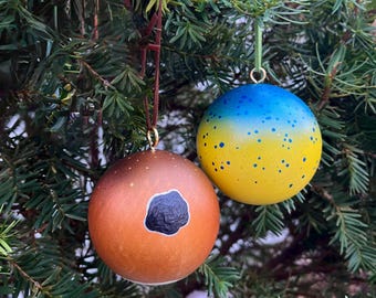 Saltwater Series Fish Pattern Wood Ornaments — by Ryan Ebert