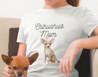Chihuahua mamá Chihuahua regalos camisetas para las mujeres hombre amante camisa perro perro perro mamá mamá mamá dono camisa de chihuahua perro camiseta camiseta