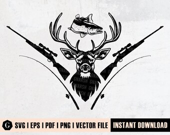 Download Fish And Deer Svg Etsy