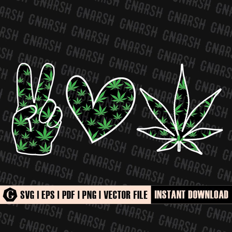 Free Free 63 Peace Love Weed Svg Free SVG PNG EPS DXF File
