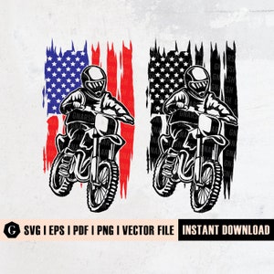 US Motorcross Svg, Motor Racing Svg, Dirt Bike Racing Svg, Extreme Motorcross, Motor Svg, Biker Clipart US Biker Svg Amerikaanse Biker