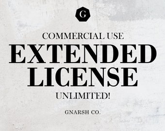 LICENCE ÉTENDUE - Utilisation personnelle et commerciale illimitée
