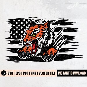 USA Tiger Scratch Svg | Tiger Claw Svg | Tiger Svg | Tiger Decals | Tiger Png | Wild Animal Svg | Tiger Look Svg | Tiger Cut Files | Cat svg