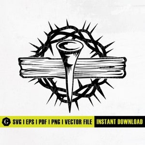 Jesus SVG | Son of God Svg | Religious Christian Catholic Faith Svg | Jesus Cross Svg | Christian Cross SVG | Crucifix SVG | Easter Svg