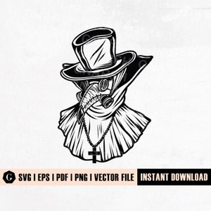 Plague Doctor SVG | Halloween svg | Witch Doctor svg | Medieval svg | Sickness Doctor svg | Plague Doctor Shirt | Plague Doctor Clipart