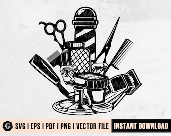 Barbershop Svg | Barber Tools svg | Barber svg | Hairstylist svg | Barber Shirt svg | Barber Logo svg | Svg Files for Cricut and Silhouette