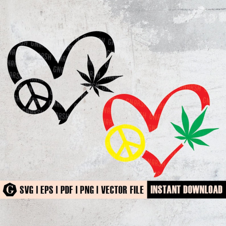 Free Free 276 Peace Love And Weed Svg SVG PNG EPS DXF File