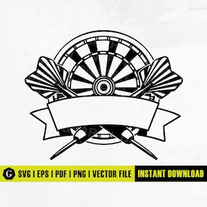 Darts Logo Svg | Dartboard Svg | Dart Game Svg | Dart Svg | Darts Clipart | Dart Target Svg | Darts Svg Cut Files for Cricut Png Dxf Eps Ai