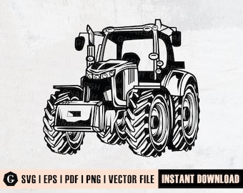 Bauernhof Traktor SVG-Datei | Cricut Cut Dateien, Clipart (digitaler Download)