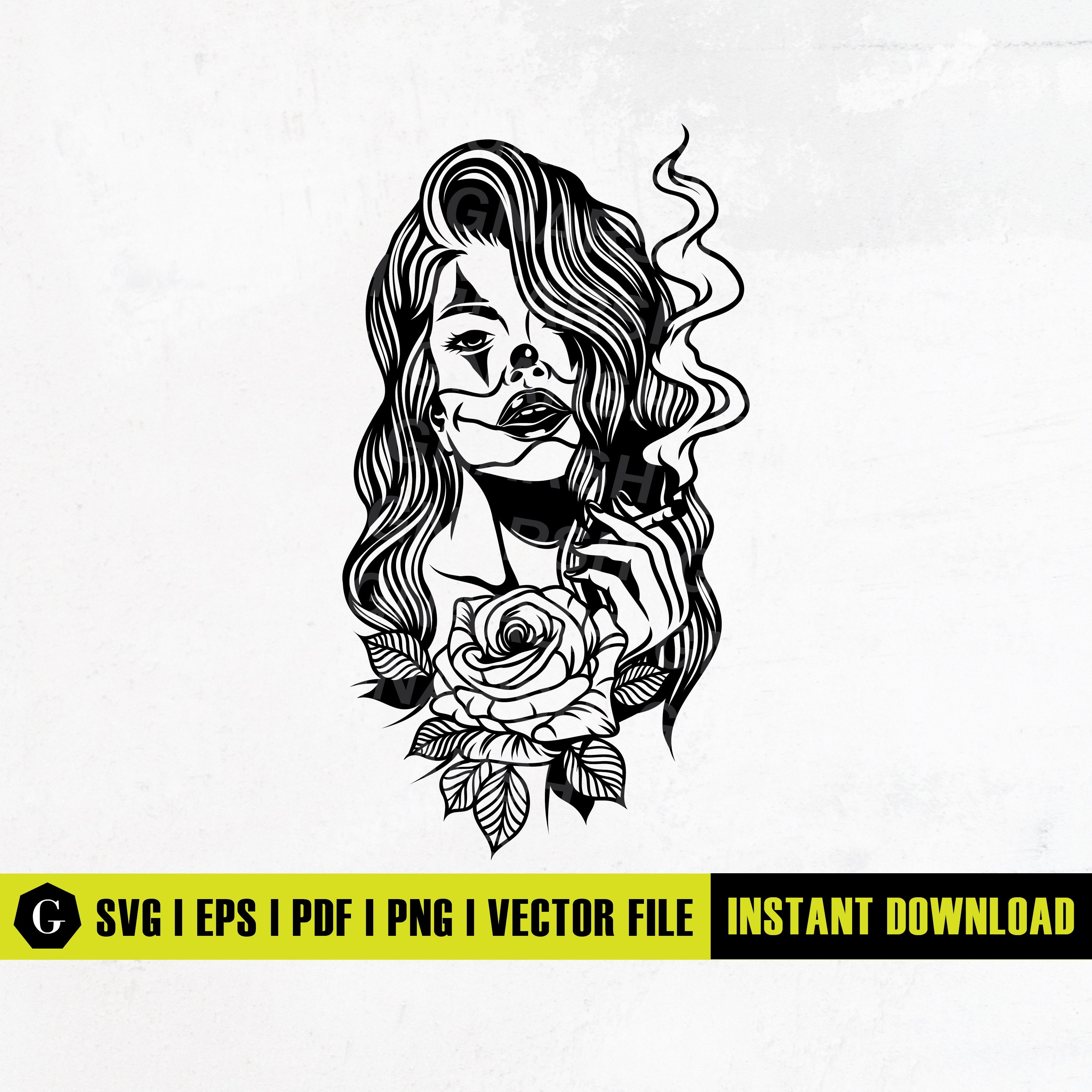 Gangster Girl Svg Files Gangster Svg Chicano Art Chicano - Etsy Australia